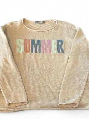 Marked Beige 'SUMMER' Sweater
